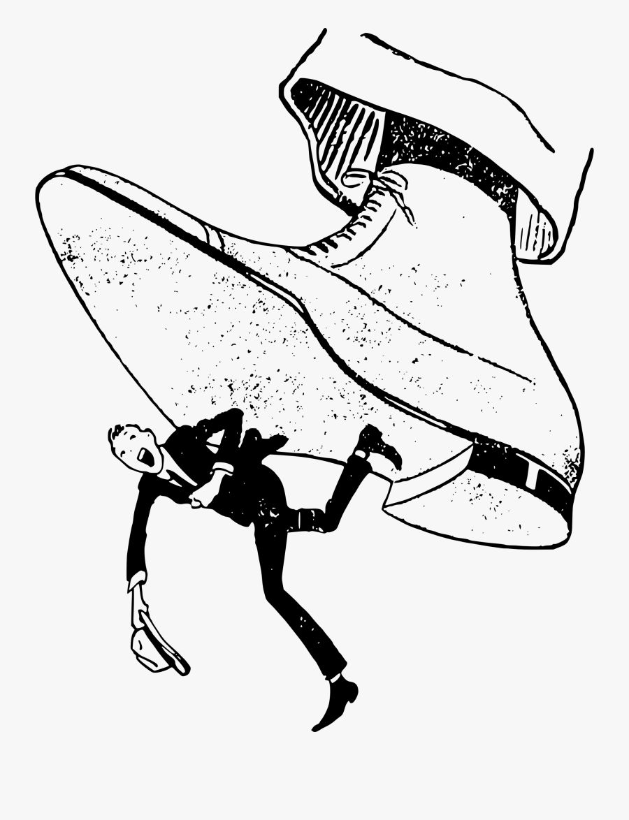 Thumb Image - Shoe Stepping On Something Drawing, Transparent Clipart