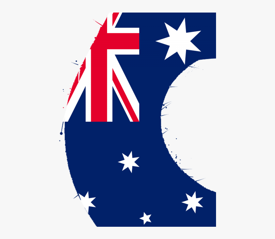 Australia Day Background Png Scott Morrison Holding - Australia Flag Sideways, Transparent Clipart