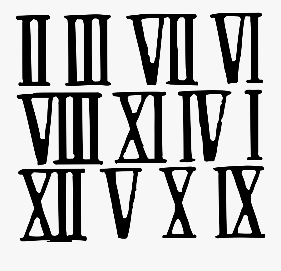 Football Outside - Roman Numerals Cool Font, Transparent Clipart