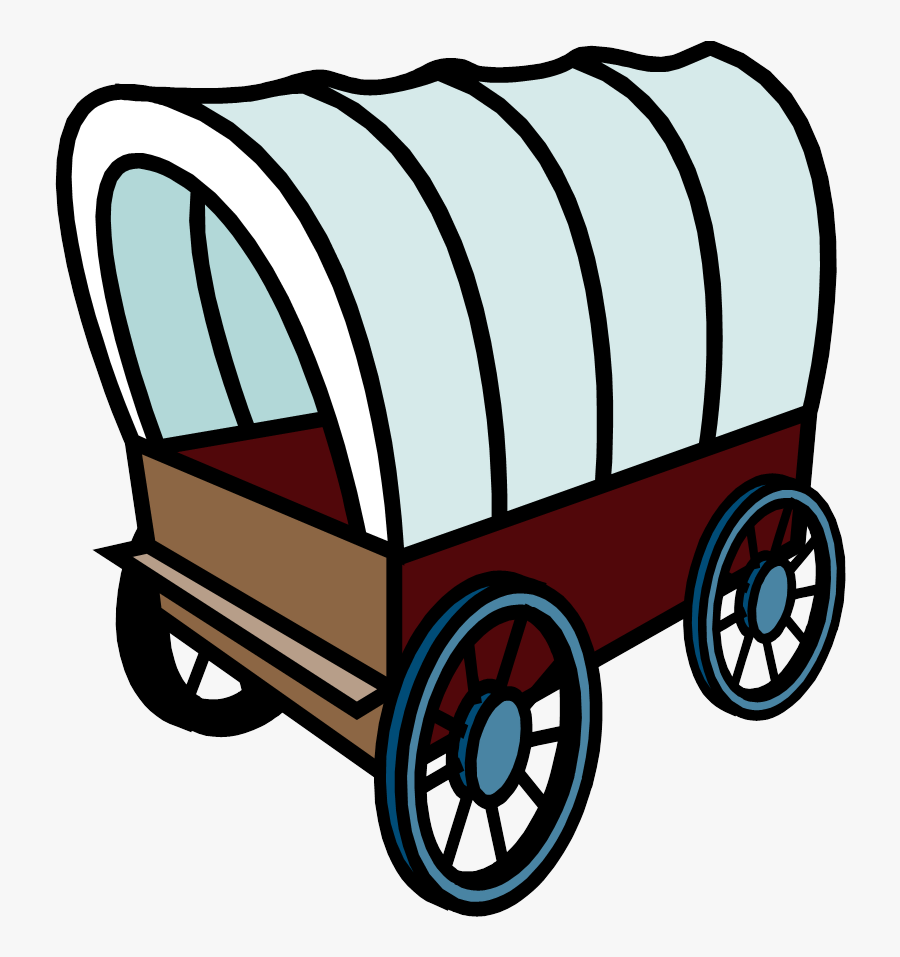 Oregon Trail Cartoon Wagon, Transparent Clipart