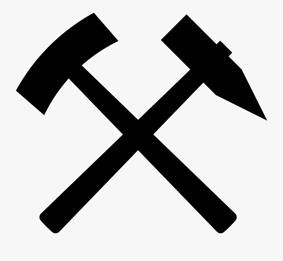 Outline Of Mining - Hammer Icon Font Awesome, Transparent Clipart