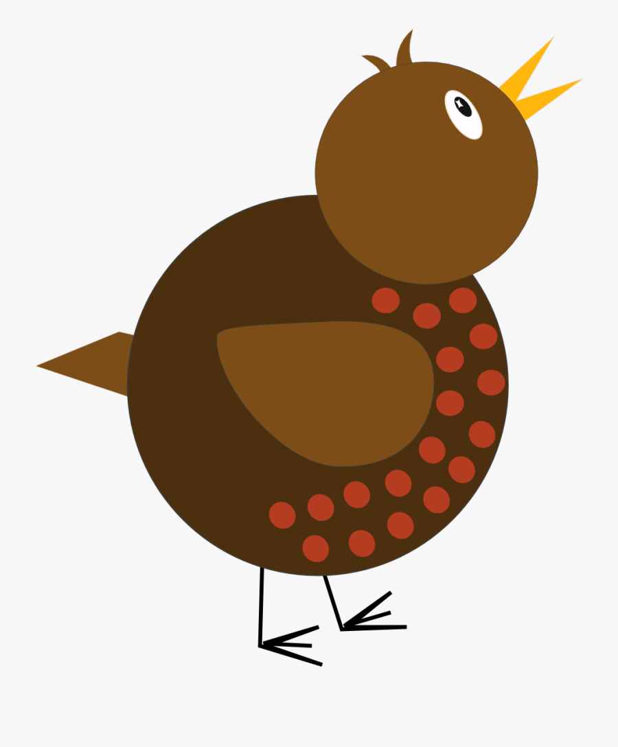 Whimsical Robin - Whimsical Fall Clip Art, Transparent Clipart