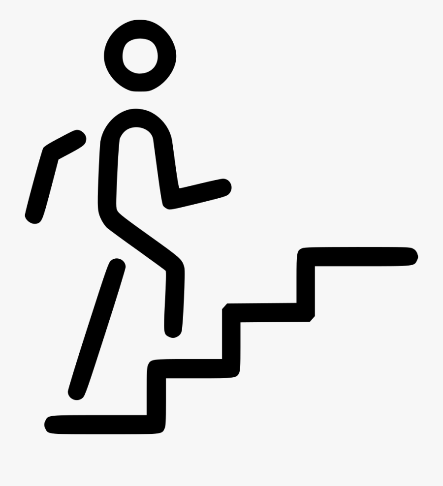 Steps Upstairs Svg Png Icon Free Download - Icon Steps Png, Transparent Clipart