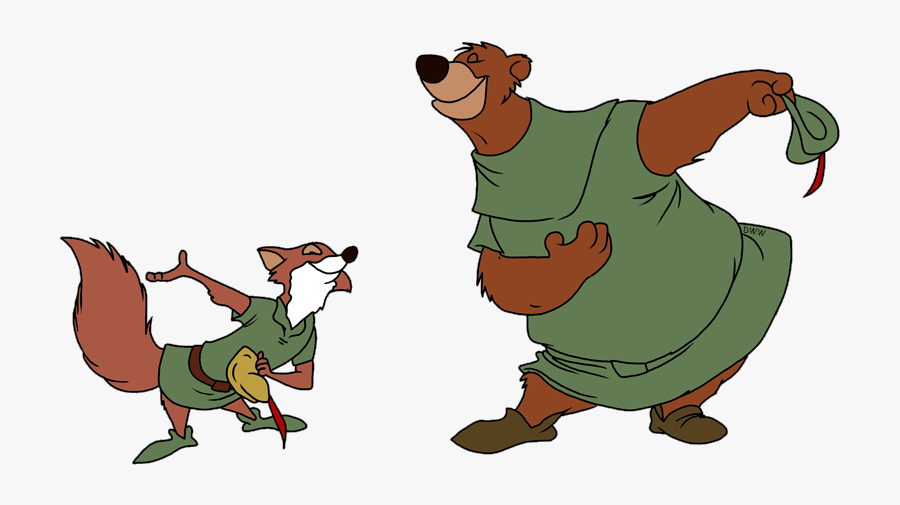 Robin Hood Clip Art - Little John Disney Robin Hood Fox is a free transpa.....