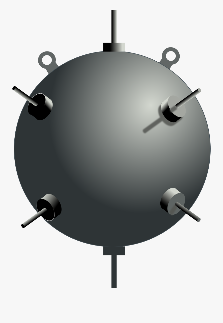 Clipart - Sea Mine Clip Art, Transparent Clipart