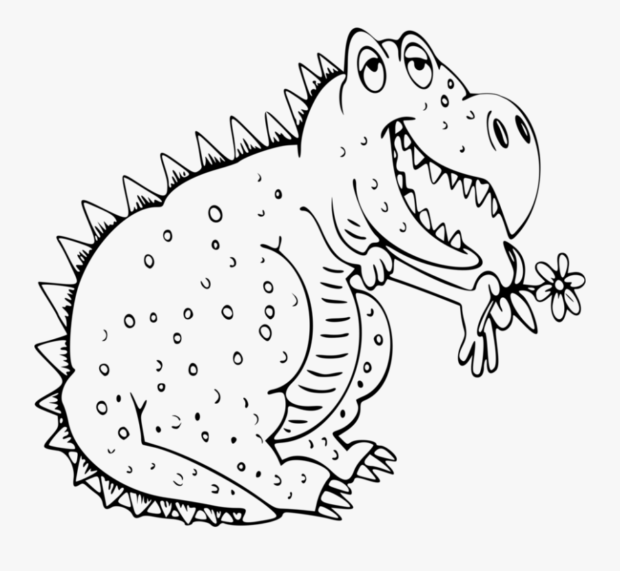 Dinosaur Outline Drawing At - Dinosaur Clipart Out Line, Transparent Clipart