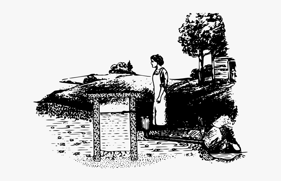 Historic Well Diagram - Drawing, Transparent Clipart