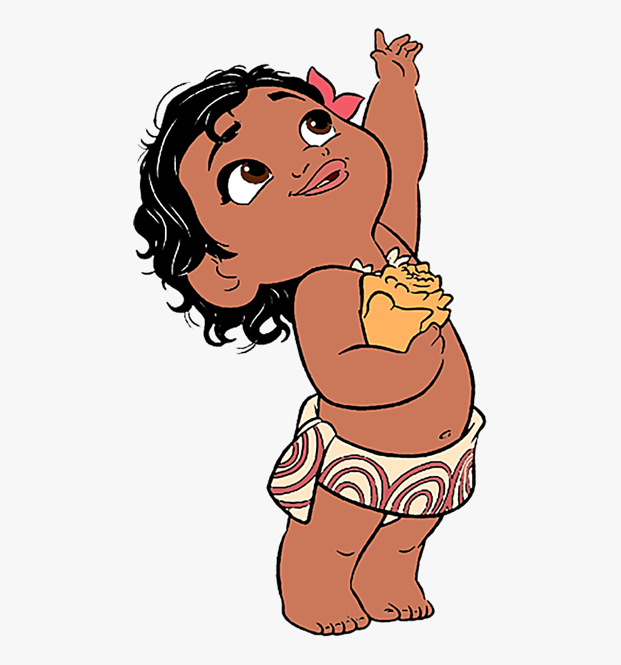 Disney Baby Moana Png Cartoon - Baby Moana Clip Art, Transparent Clipart