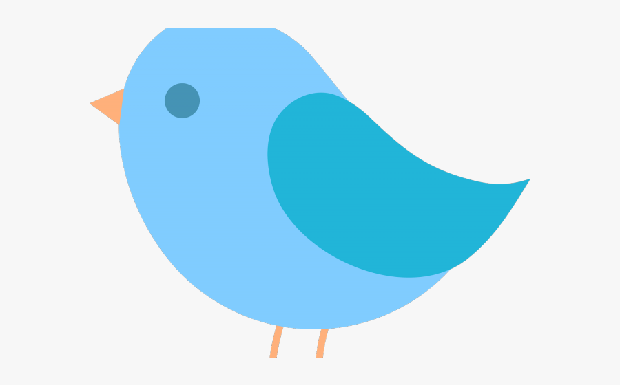 Cute Cartoon Blue Birds, Transparent Clipart