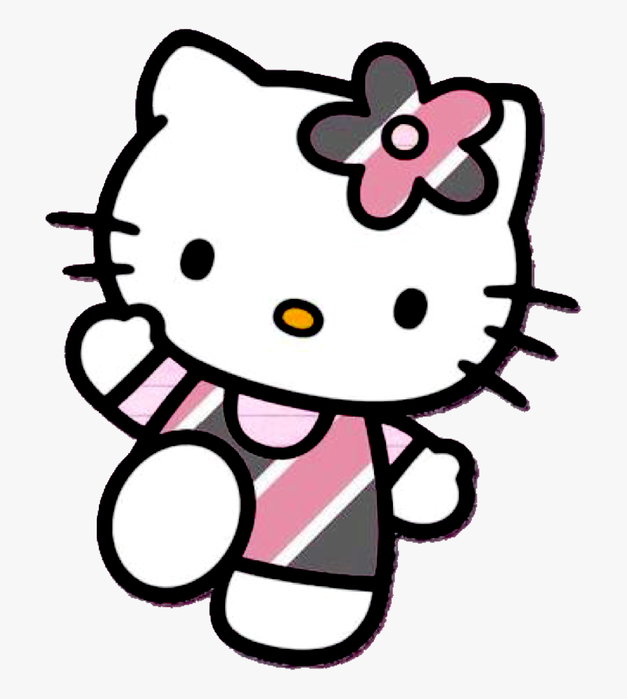 Hello Kitty Saying Hello, Transparent Clipart