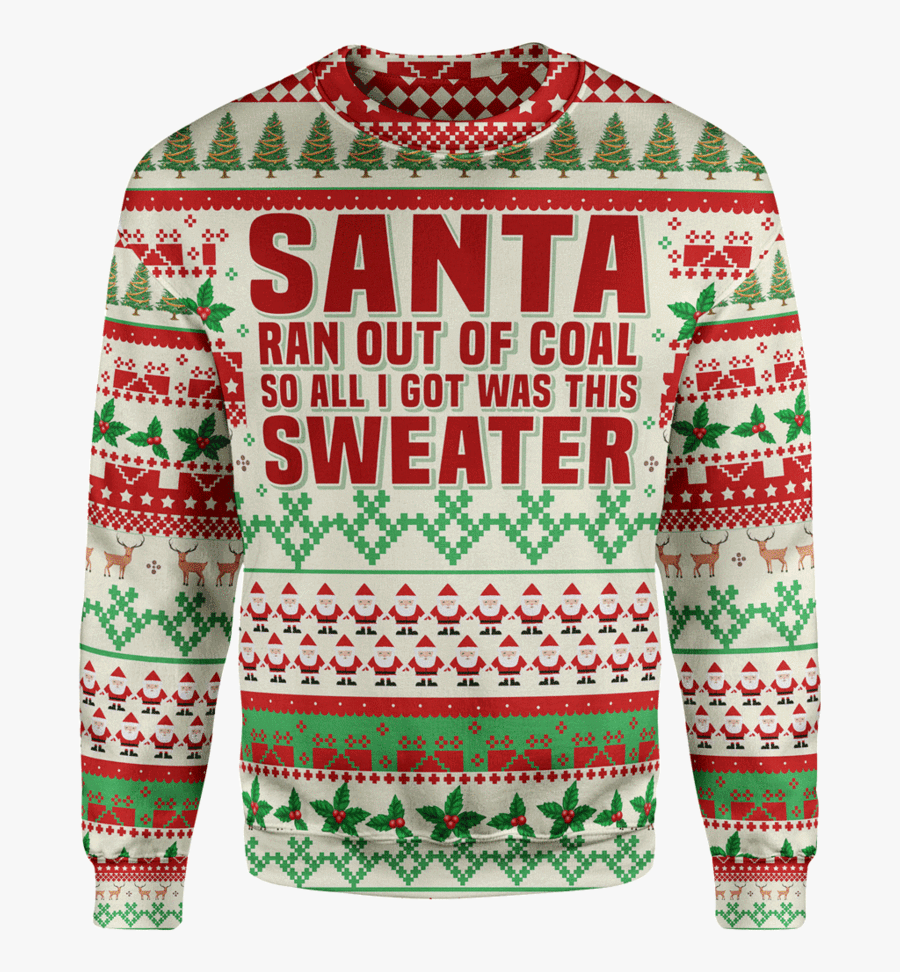 Rainbow Unicorn Sweater Lunafide - Christmas Sweater Crawl Clip Art, Transparent Clipart