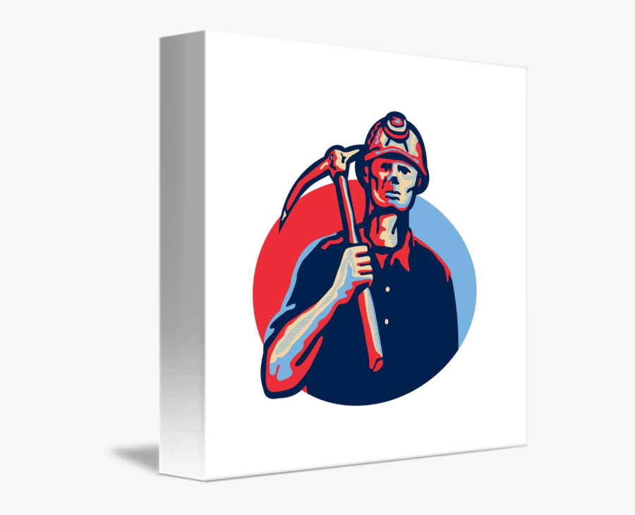 Coal Miner Pick Axe Retro Messenger Bag - Miners Vector, Transparent Clipart