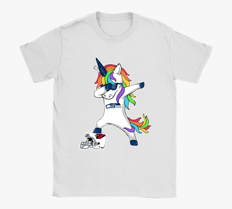 Football Dabbing Unicorn Steps On Helmet Seattle Seahawks - Saturday Night Live T Shirt, Transparent Clipart