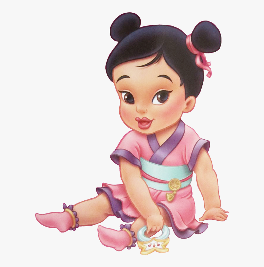 Toddler Clipart Princess Disney - Baby Mulan, Transparent Clipart