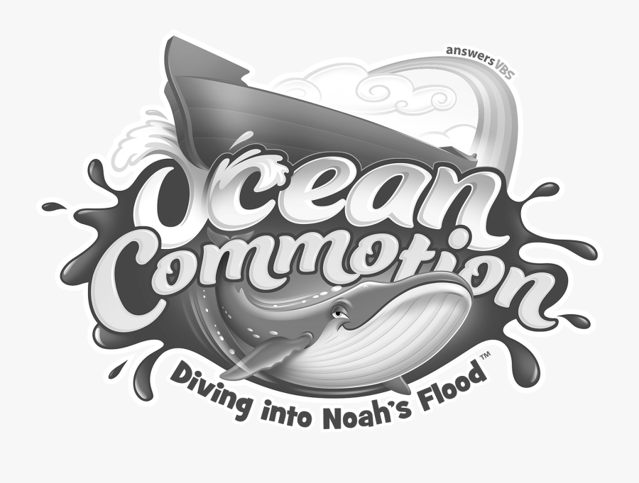 Ocean Commotion Answers Vbs - Ocean Commotion Black And White, Transparent Clipart