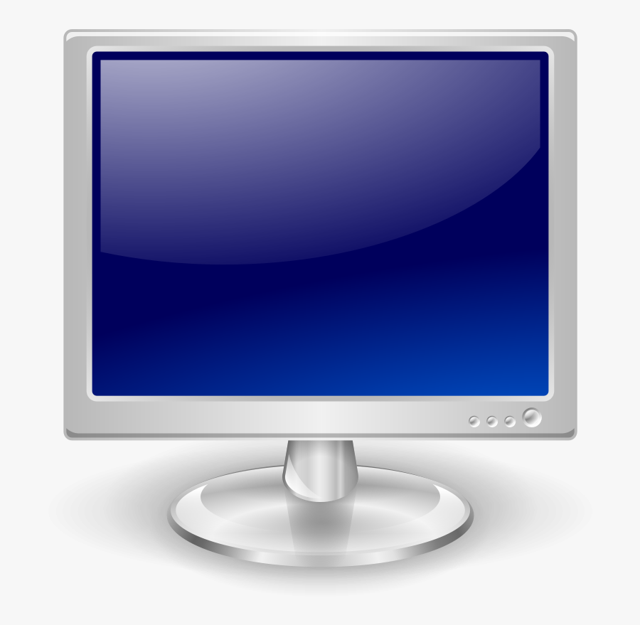 Computer Clipart Public Domain - Lcd Monitor Clipart, Transparent Clipart