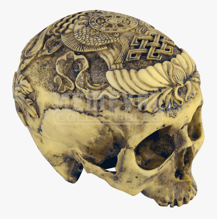 Clip Art Artistic Carved Sc By - Carved Human Skull Art, Transparent Clipart