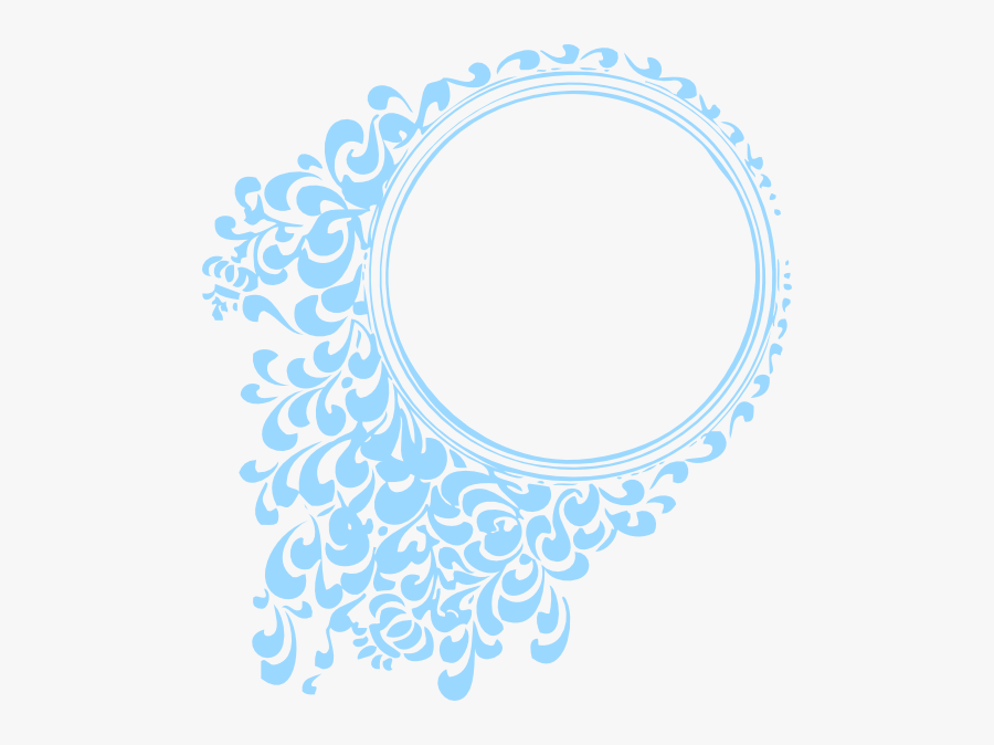 Robin Blue Circle Frame Svg Clip Arts - Designs Frame Cliparts Png, Transparent Clipart