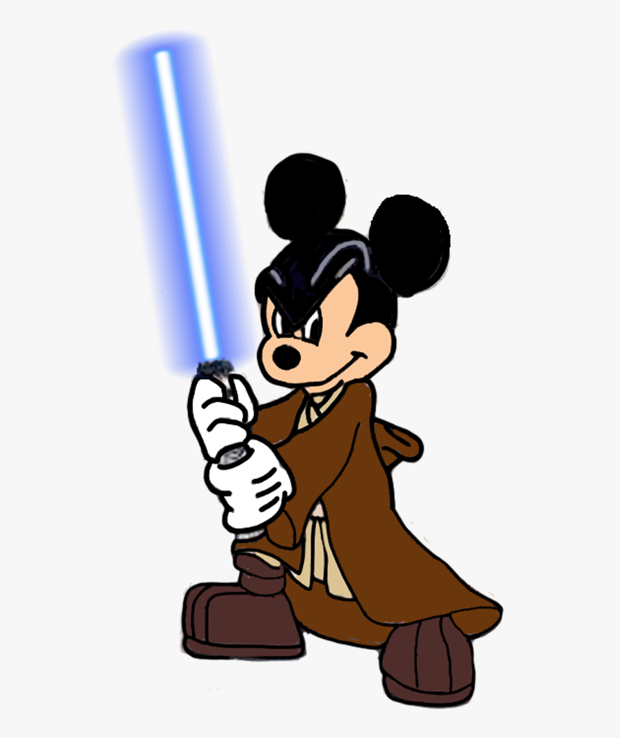 Mickey Ears Clipart R2d2 - Mickey Mouse Jedi Png, Transparent Clipart
