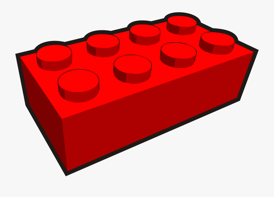 Lego Brick Clipart - Red Lego Brick Clipart, Transparent Clipart