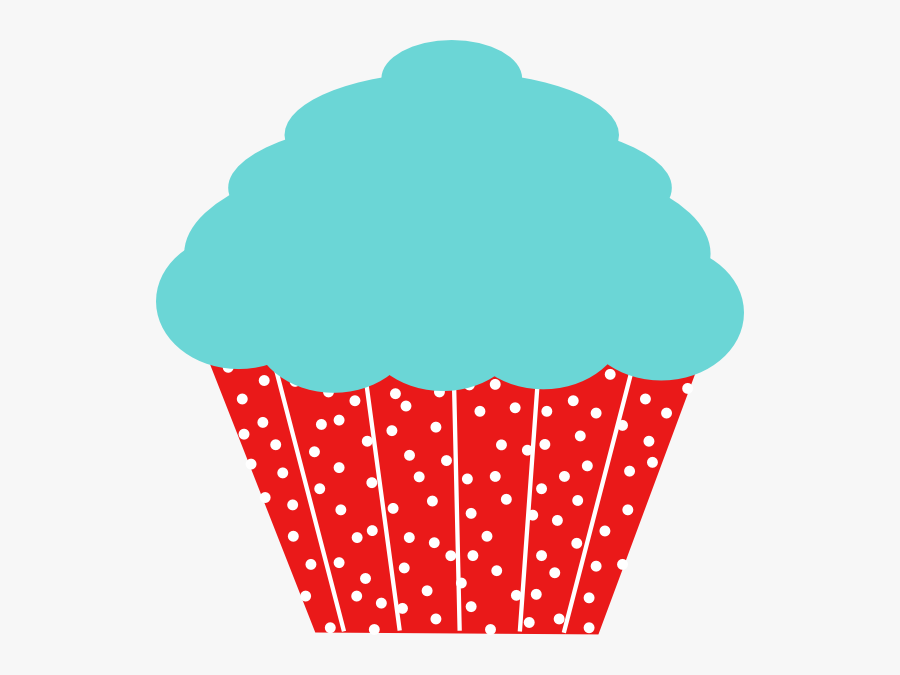 Red Cupcake Clipart, Transparent Clipart