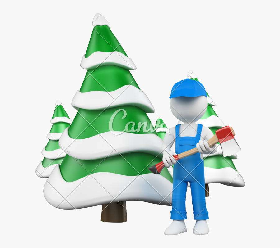 D White People - Lumberjack, Transparent Clipart