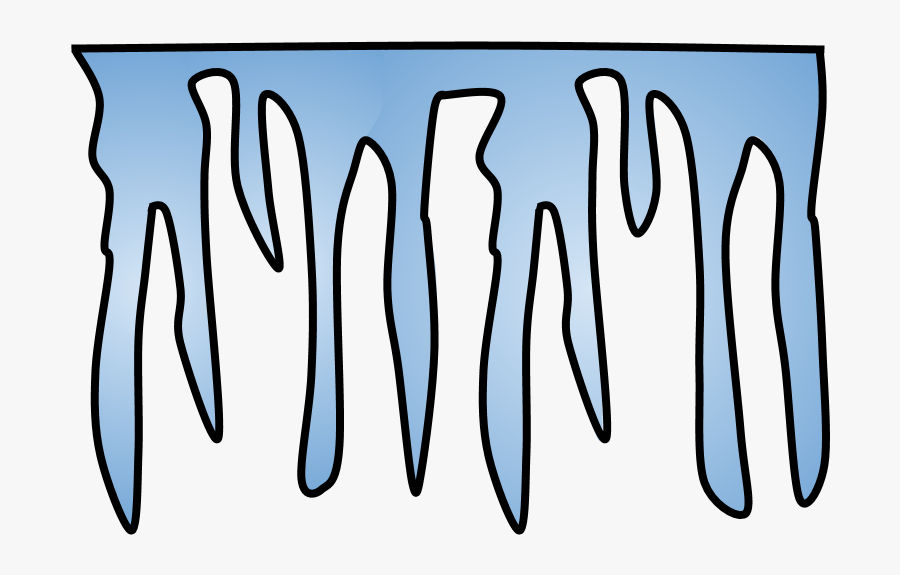 Icicle, Light Blue - Knife, Transparent Clipart