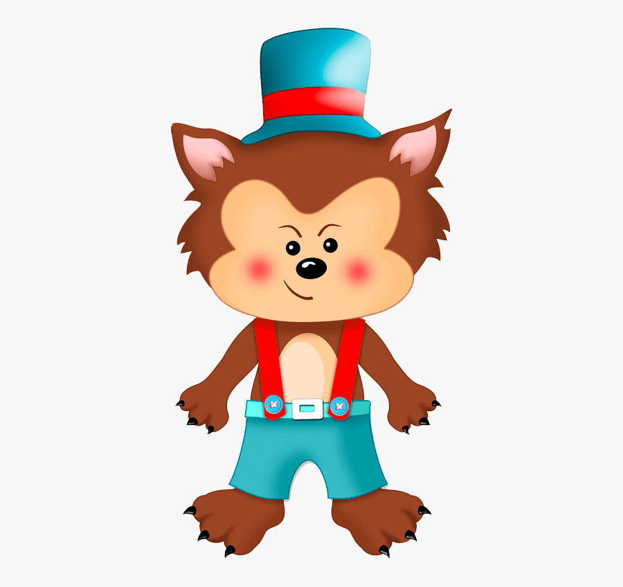 Png Kit Digital Chapeuzinho Vermelho - Chapeuzinho Vermelho Lobo Mau Desenho, Transparent Clipart