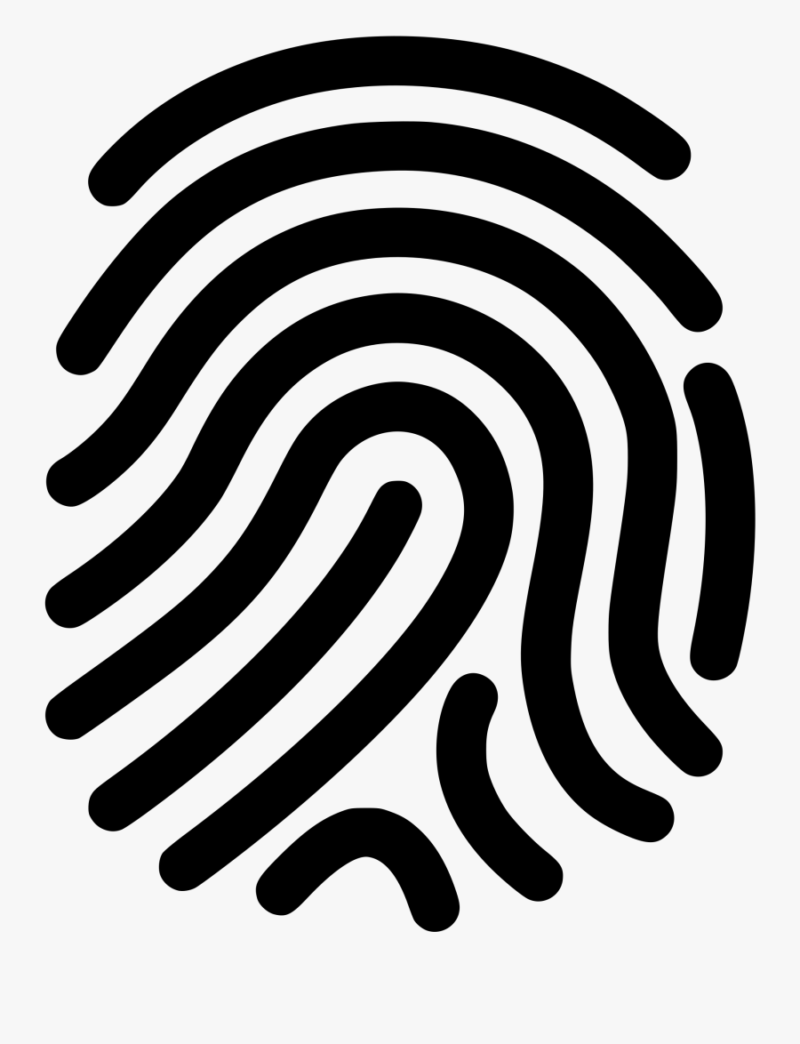 Fingerprint - Finger Print Icon Png, Transparent Clipart