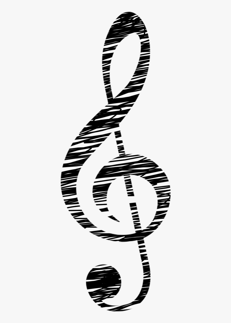 Treble Clef - Treble Clef Music Symbol, Transparent Clipart