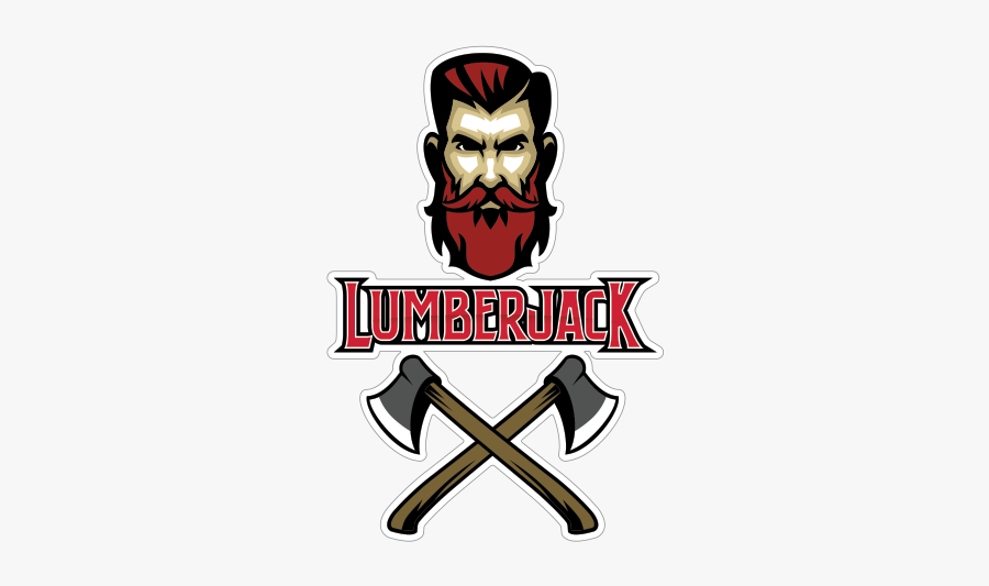 Clip Art Printed Vinyl Stickers Factory - Lumberjack Mascot, Transparent Clipart
