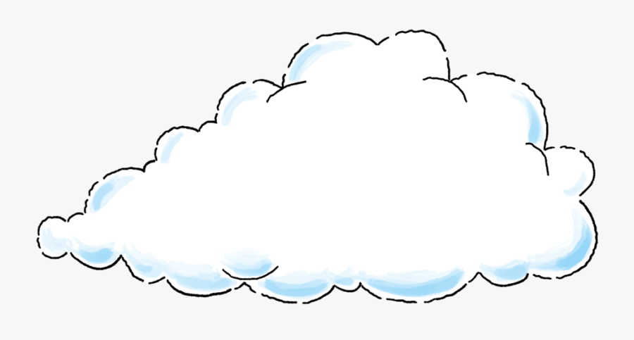 Rain Cloud Clipart Realistic - Transparent Background Cartoon Cloud Png, Transparent Clipart