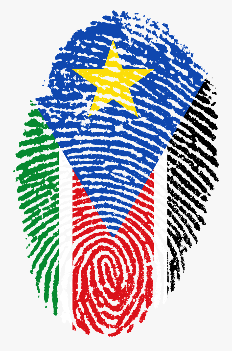 Bangladesh Map In Fingerprint Clipart , Png Download - Bangladesh Flag Fingerprint, Transparent Clipart