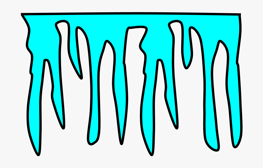 Icicle, Bright Blue, Transparent Clipart