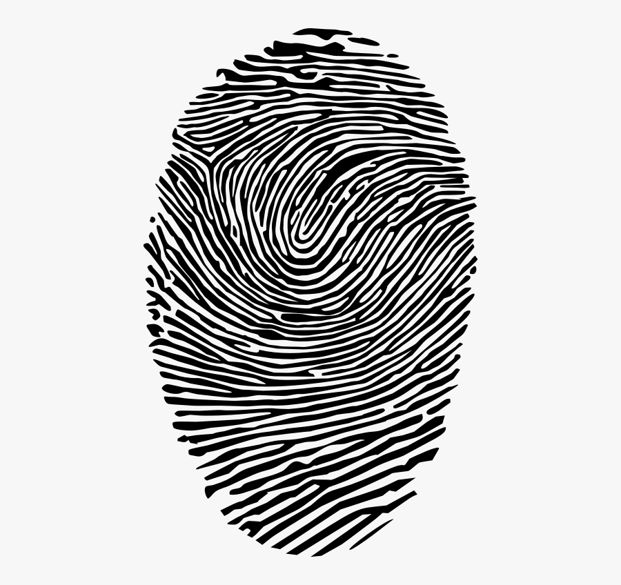 Head,symmetry,monochrome Photography - Clip Art Finger Print, Transparent Clipart