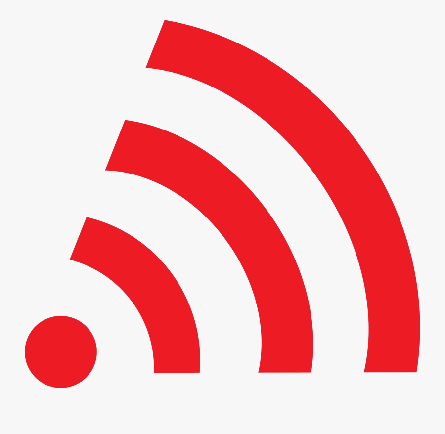 Red Wifi Logo Png, Transparent Clipart
