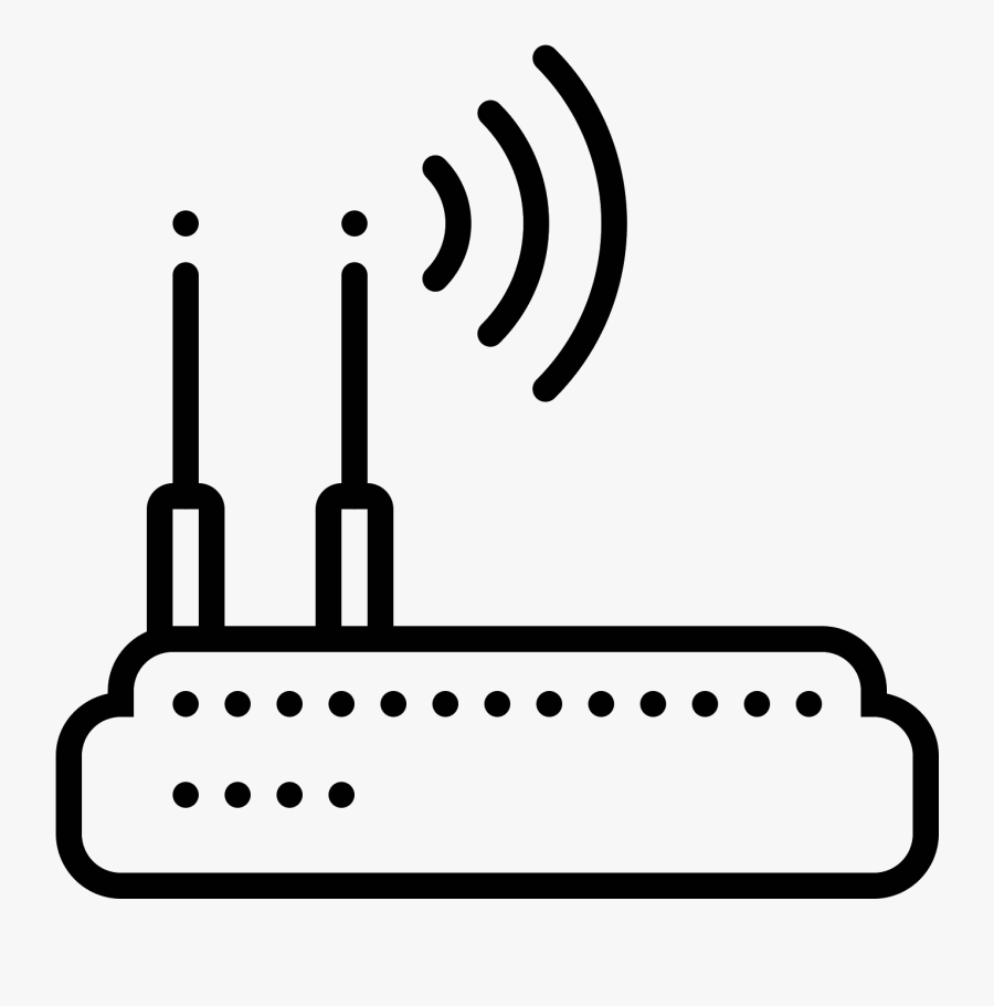 Wi Fi Icon Free Download Png Wifi - Router Clipart Black And White, Transparent Clipart