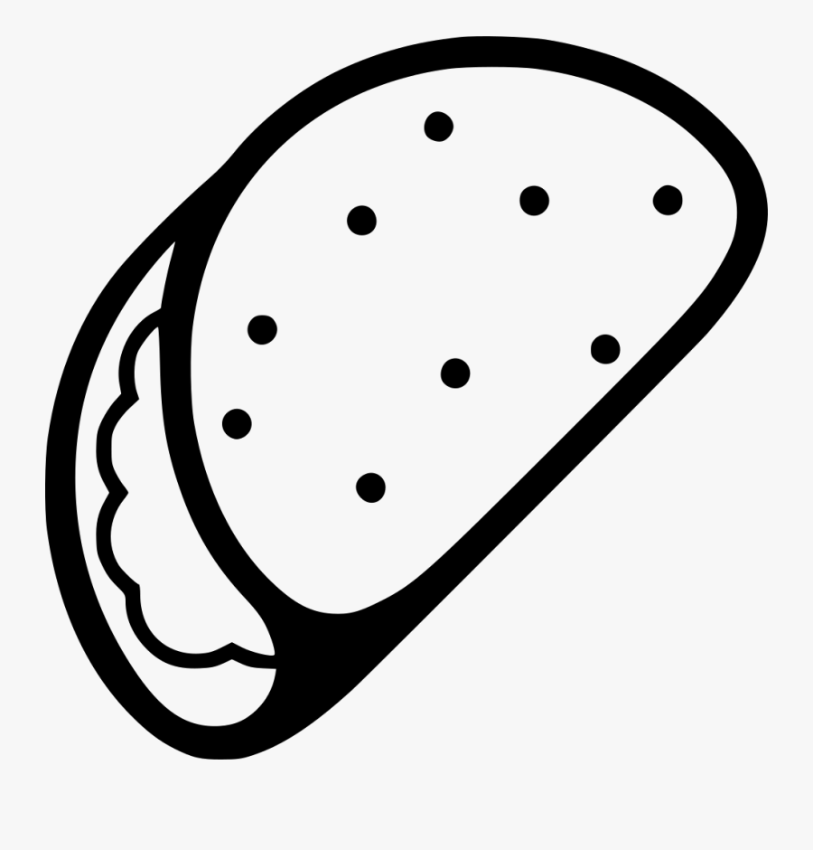 Transparent Taco Png - Taco Icon Png, Transparent Clipart