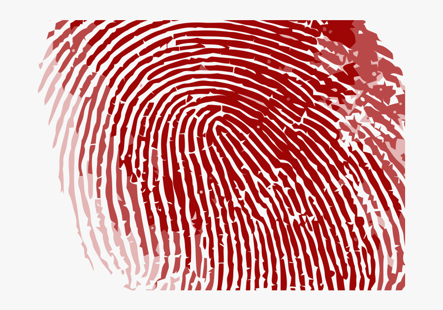 Fingerprint Transparent Red Clipart Library Download - Red Fingerprint No Background, Transparent Clipart