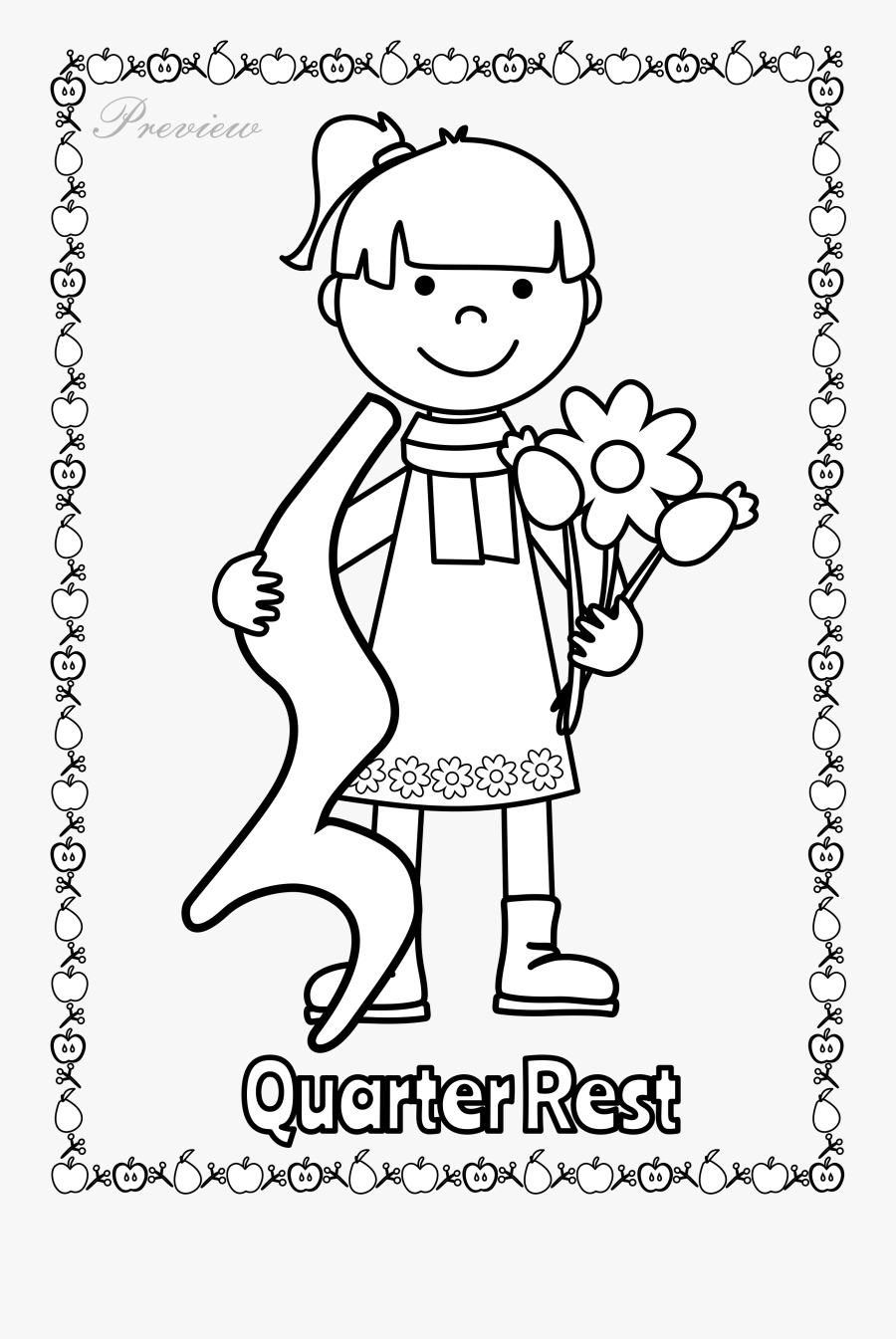 Fall Musical Posters For Coloring - Musical Pictures For Coloring, Transparent Clipart