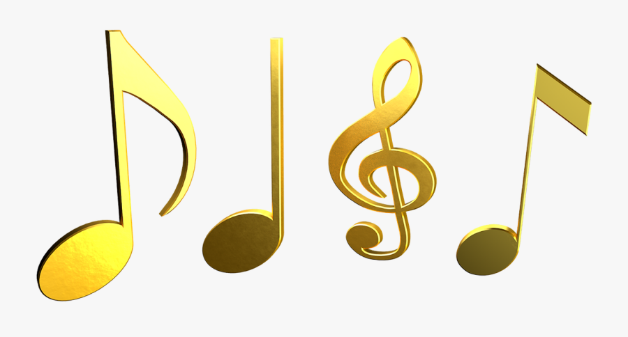 Yellow Transparent Background Music Notes Transparent, Transparent Clipart