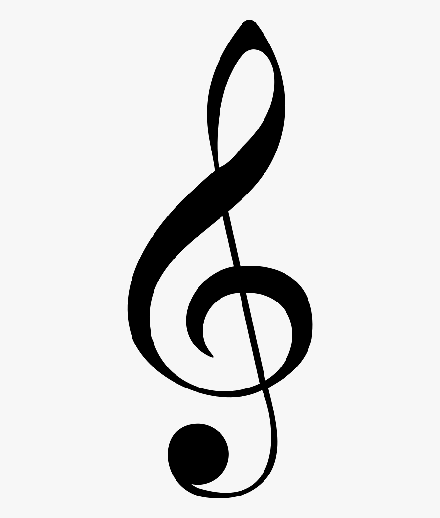 G Clef Musical Note Comments - Treble Clef Clear Background, Transparent Clipart