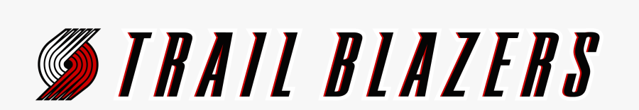 Portland Trail Blazers Text, Transparent Clipart