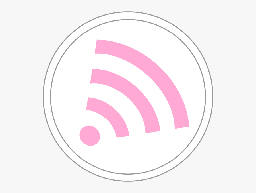 Free Wifi Icon - Pink Wifi Signal Logo, Transparent Clipart