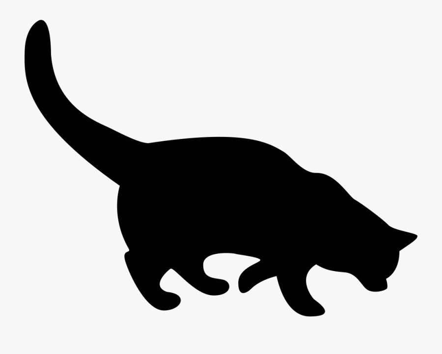 Black Cat Silhouette Comments - Black Cat Silhouette Eps, Transparent Clipart