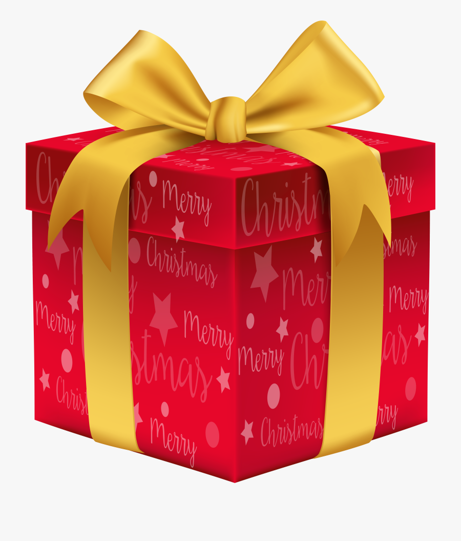 Merry Christmas Red Gift Png Clip Art Image Gallery - Transparent Background Christmas Gift Png, Transparent Clipart