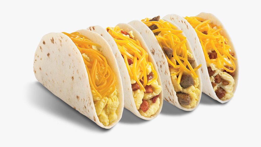 Tacos Clipart Breakfast Taco - Breakfast Soft Taco Egg And Cheese, Transparent Clipart