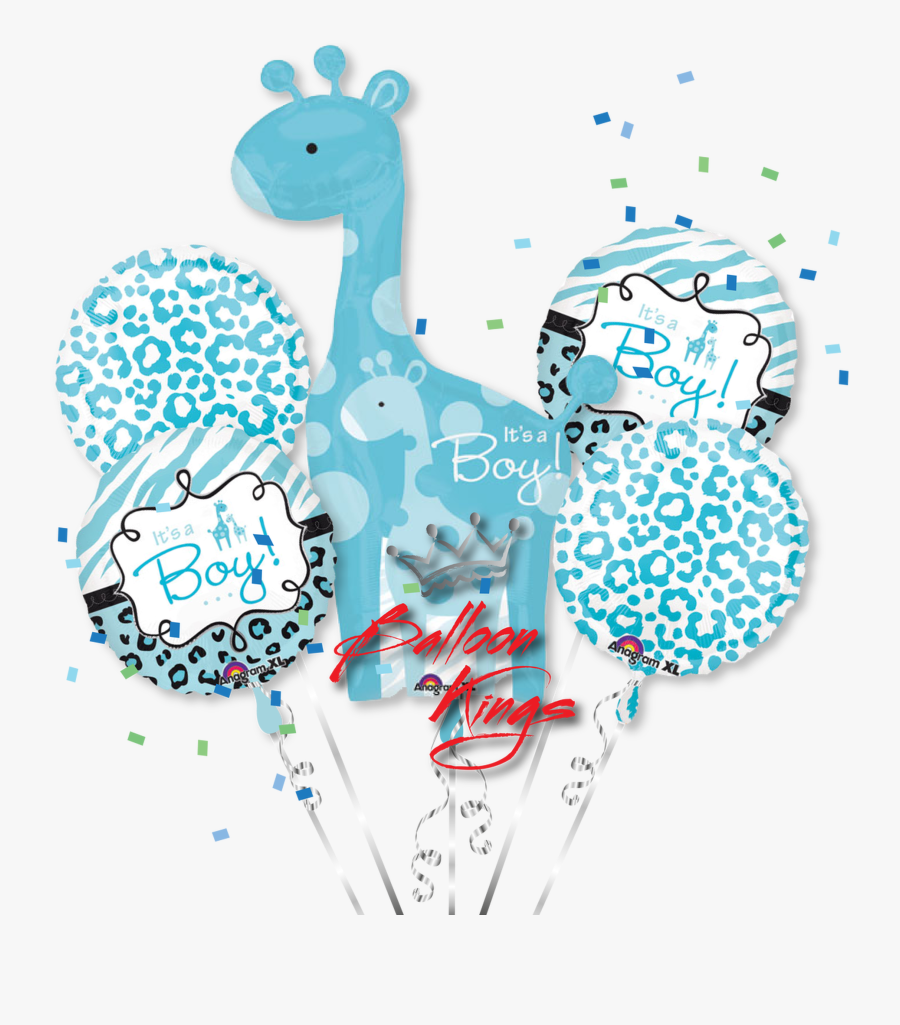 Its A Boy Giraffe Bouquet, Transparent Clipart