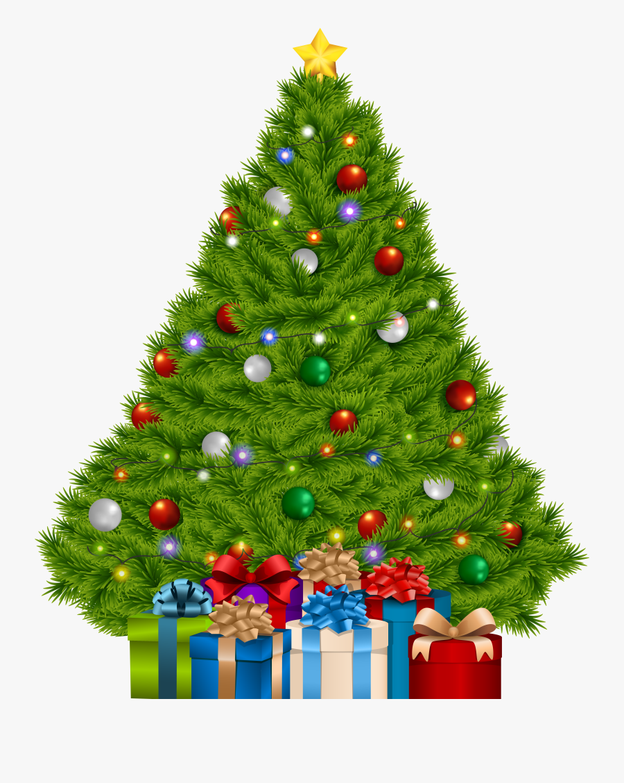 Christmas Tree With Gifts Clipart Png - Christmas Tree With Gifts Clipart, Transparent Clipart