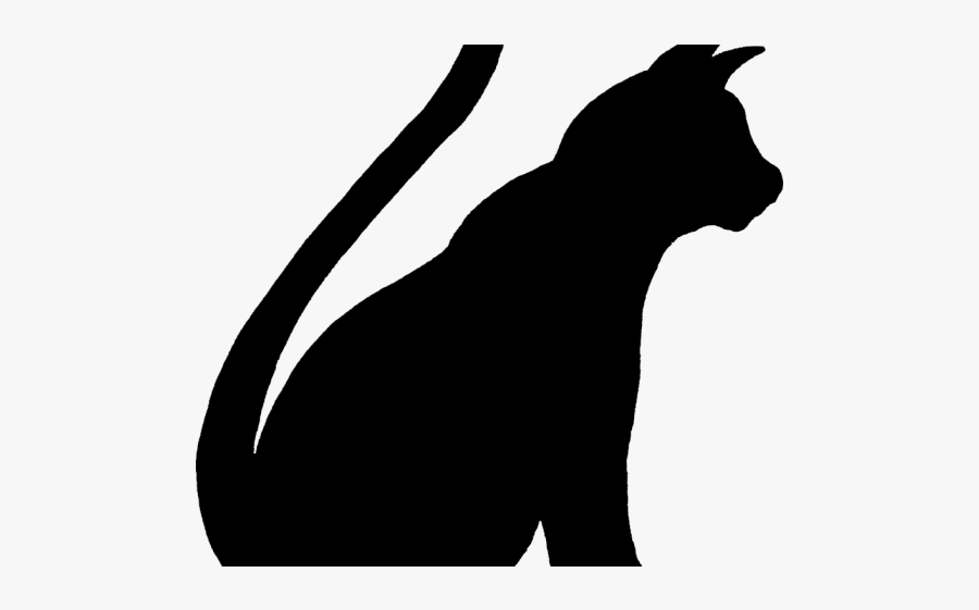 Cat Silhouette Cliparts - Pes Šablona, Transparent Clipart